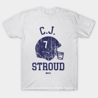 C.J. Stroud Houston Helmet Font T-Shirt